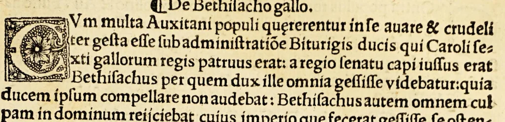 An illustration from Baptiste Fulgosi de dictis factisq[ue] memorabilibus collectanea, 1518, leaf 499