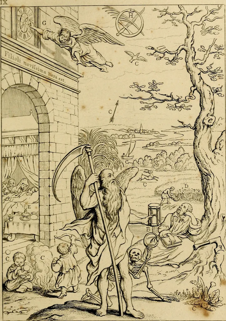 An illustration from The baptistery, or, The way of eternal life, 1846, leaf 150