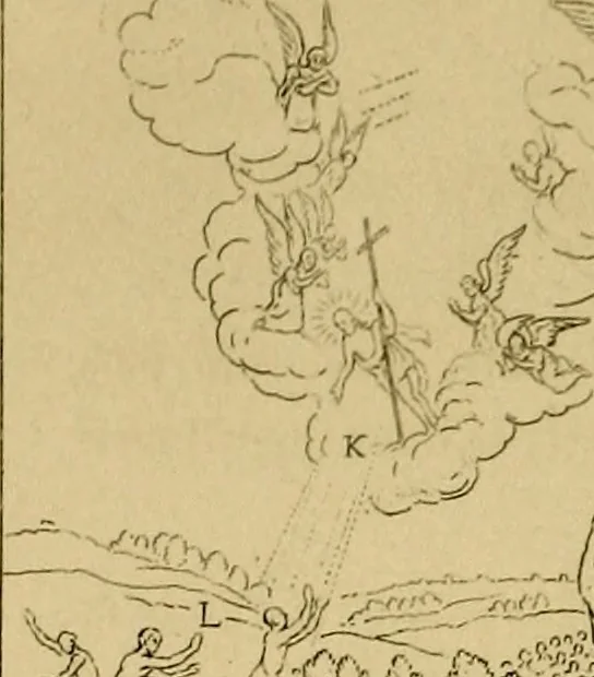 An illustration from The baptistery, or, The way of eternal life, 1846, leaf 235