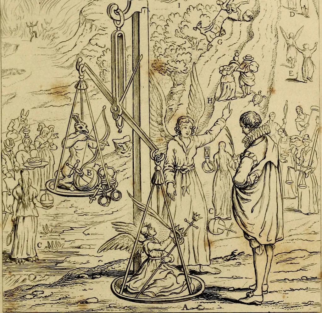An illustration from The baptistery, or, The way of eternal life, 1846, leaf 274