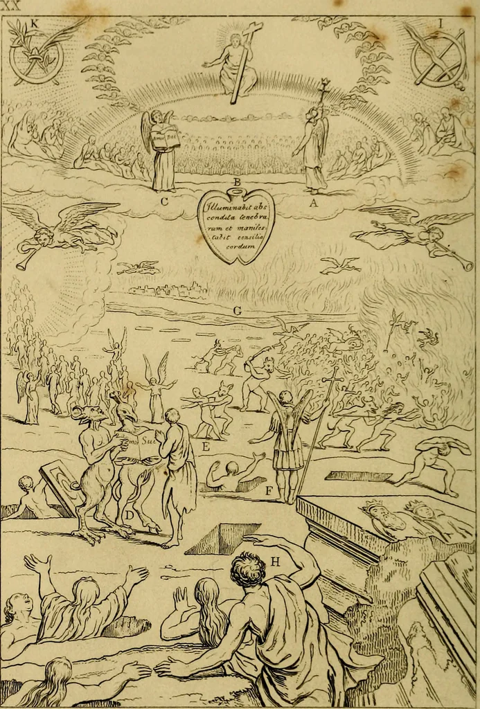 An illustration from The baptistery, or, The way of eternal life, 1846, leaf 311