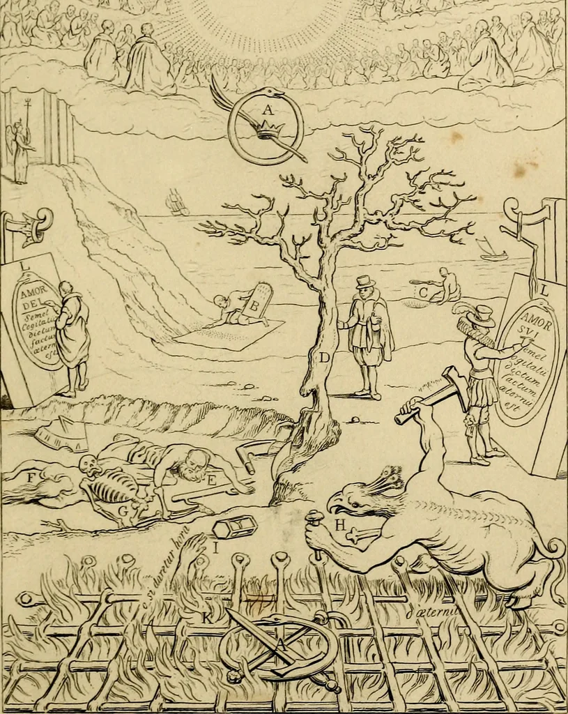 An illustration from The baptistery, or, The way of eternal life, 1846, leaf 330
