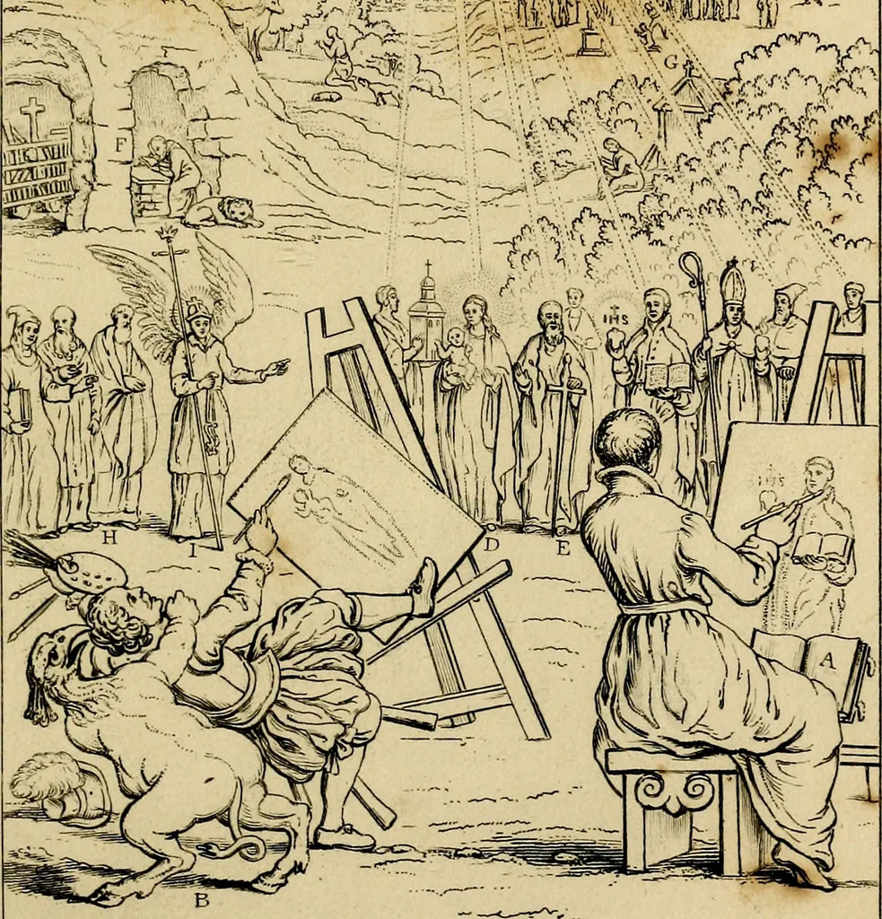 An illustration from The baptistery, or, The way of eternal life, 1846, leaf 342