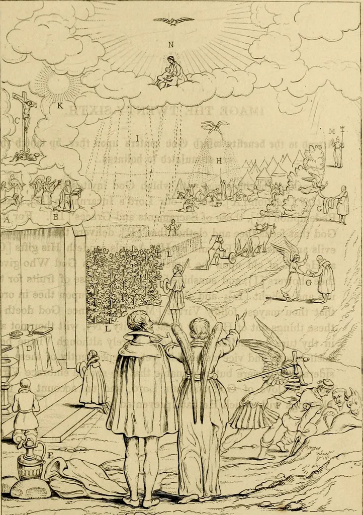 An illustration from The baptistery, or, The way of eternal life, 1846, leaf 410