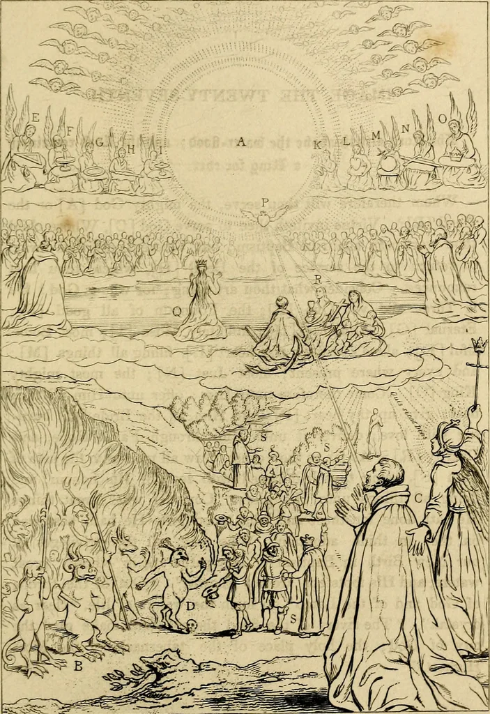 An illustration from The baptistery, or, The way of eternal life, 1846, leaf 420