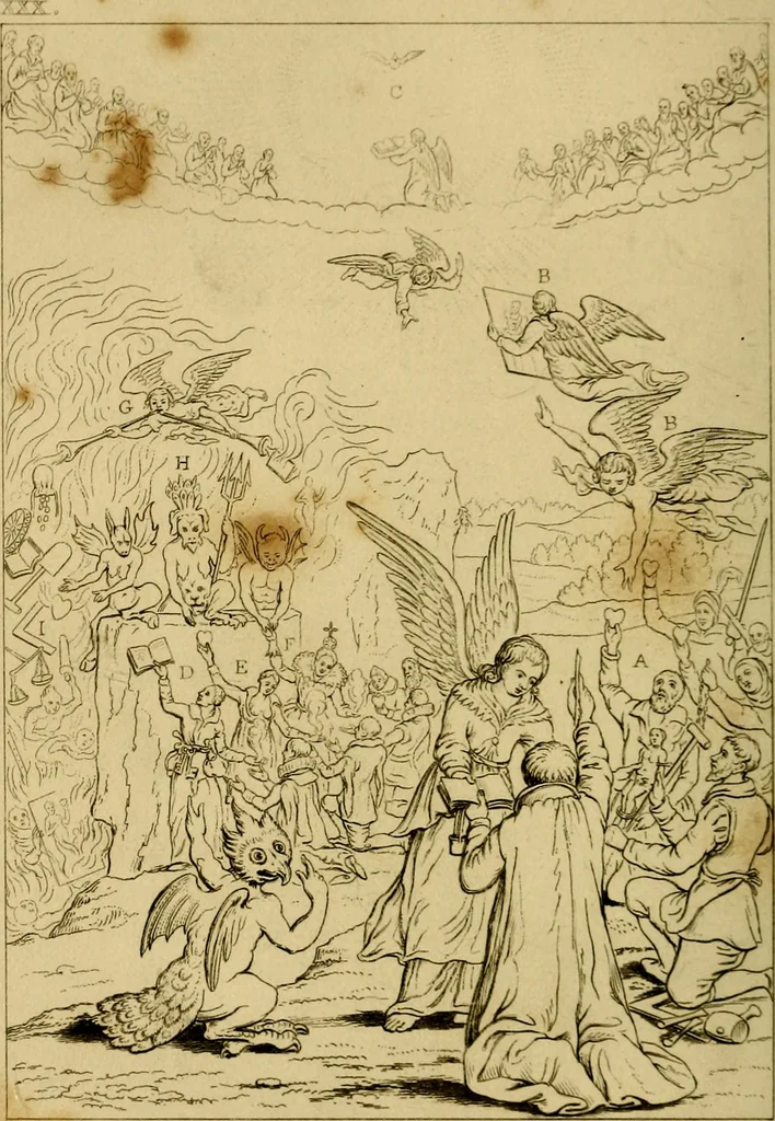 An illustration from The baptistery, or, The way of eternal life, 1846, leaf 459