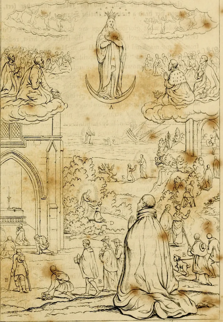 An illustration from The baptistery, or, The way of eternal life, 1846, leaf 488