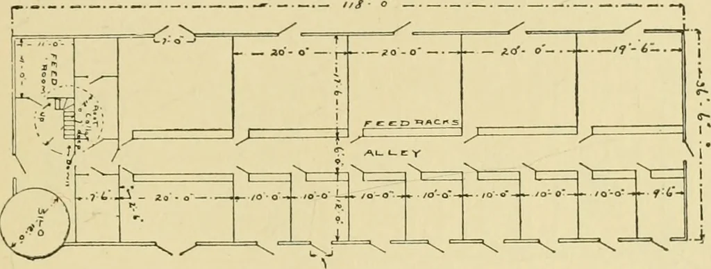 An illustration from Barn plans and outbuildings, 1914, leaf 154