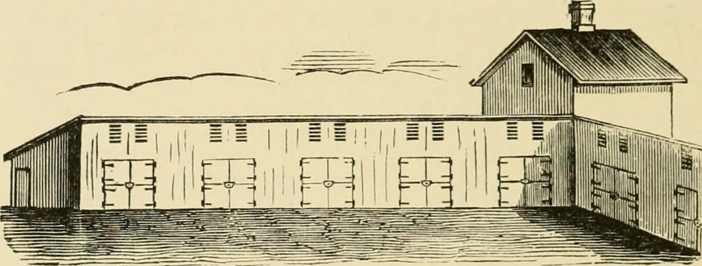 An illustration from Barn plans and outbuildings, 1914, leaf 197