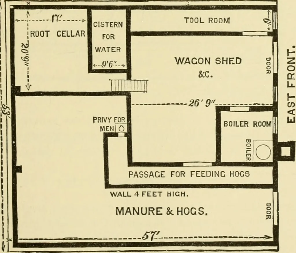 An illustration from Barn plans and outbuildings, 1914, leaf 66