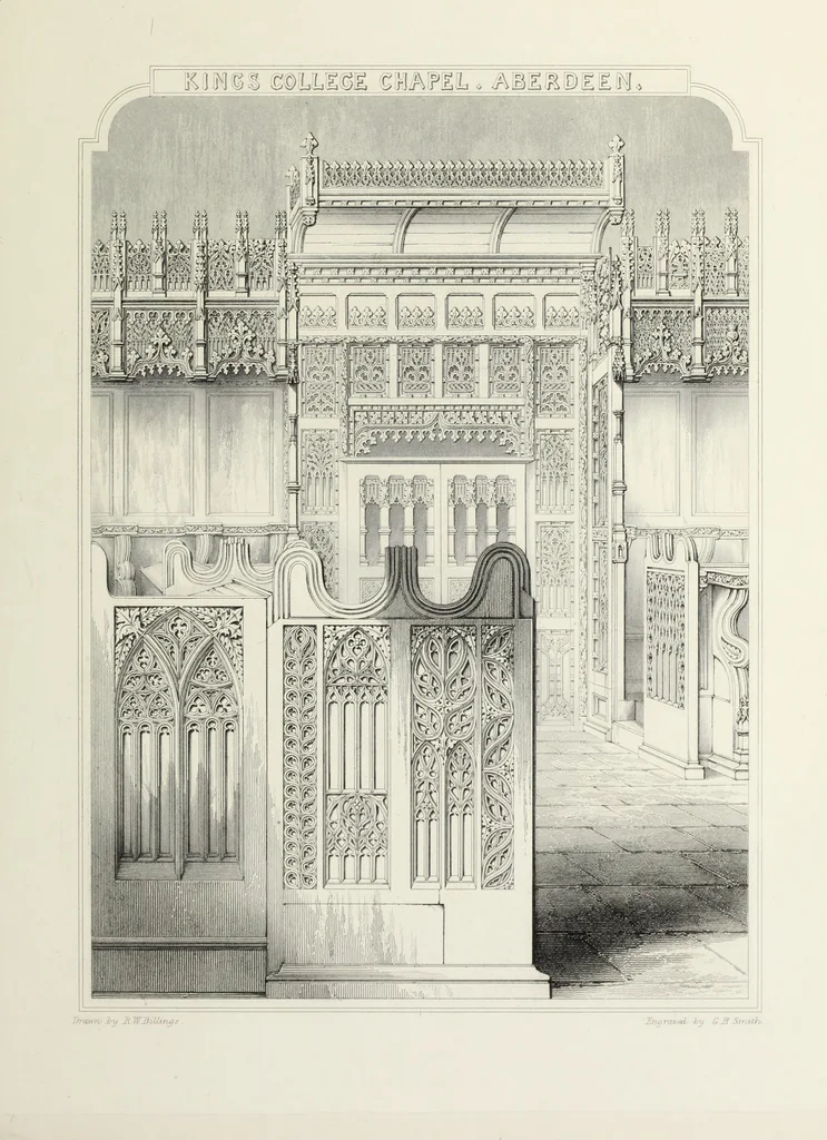 An illustration from The baronial and ecclesiastical antiquities of Scotland, 1852, leaf 56