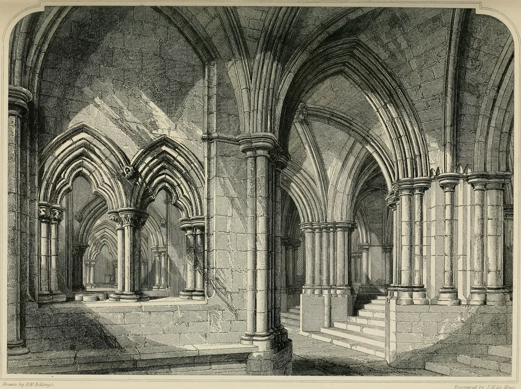 An illustration from The baronial and ecclesiastical antiquities of Scotland, 1852, leaf 48