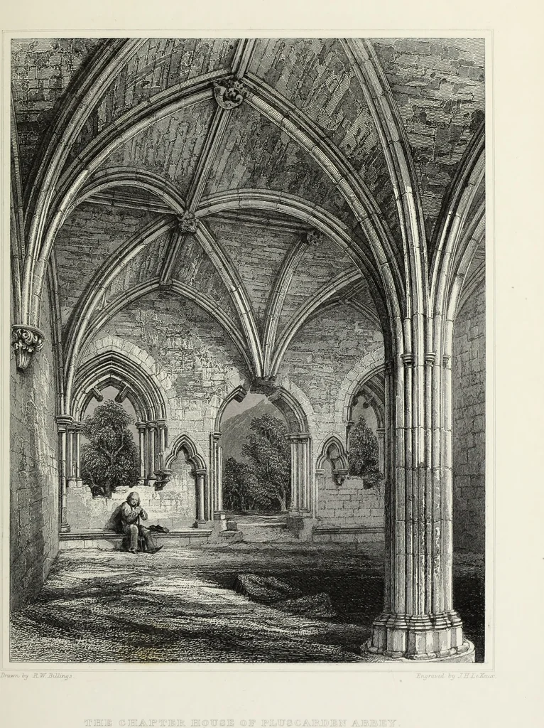 An illustration from The baronial and ecclesiastical antiquities of Scotland, 1852, leaf 182