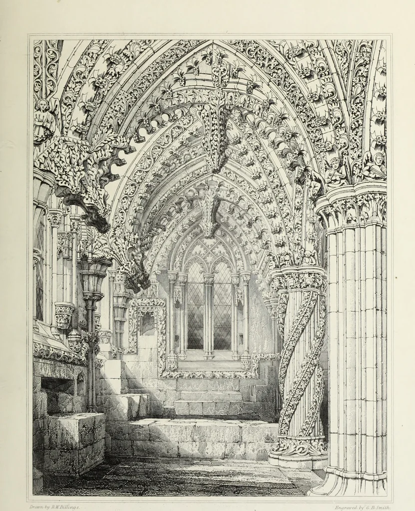 An illustration from The baronial and ecclesiastical antiquities of Scotland, 1852, leaf 216