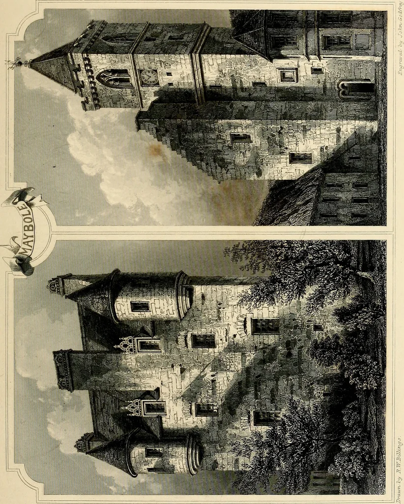 An illustration from The baronial and ecclesiastical antiquities of Scotland, 1845, leaf 24