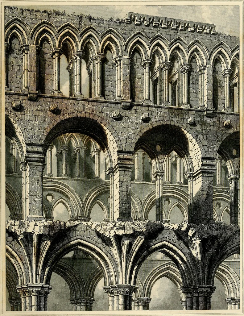 An illustration from The baronial and ecclesiastical antiquities of Scotland, 1845, leaf 136