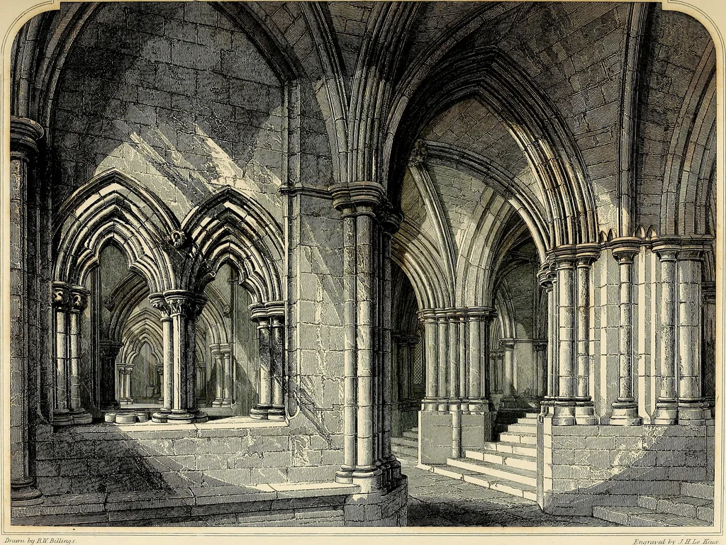 An illustration from The baronial and ecclesiastical antiquities of Scotland, 1845, leaf 36