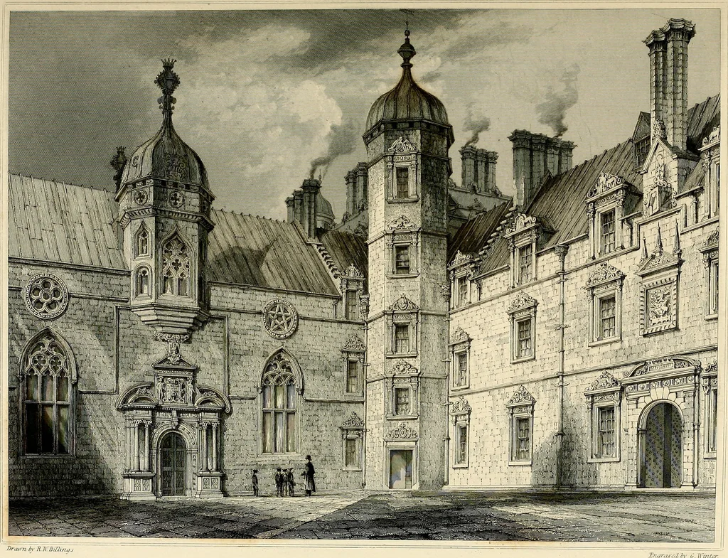 An illustration from The baronial and ecclesiastical antiquities of Scotland, 1845, leaf 60