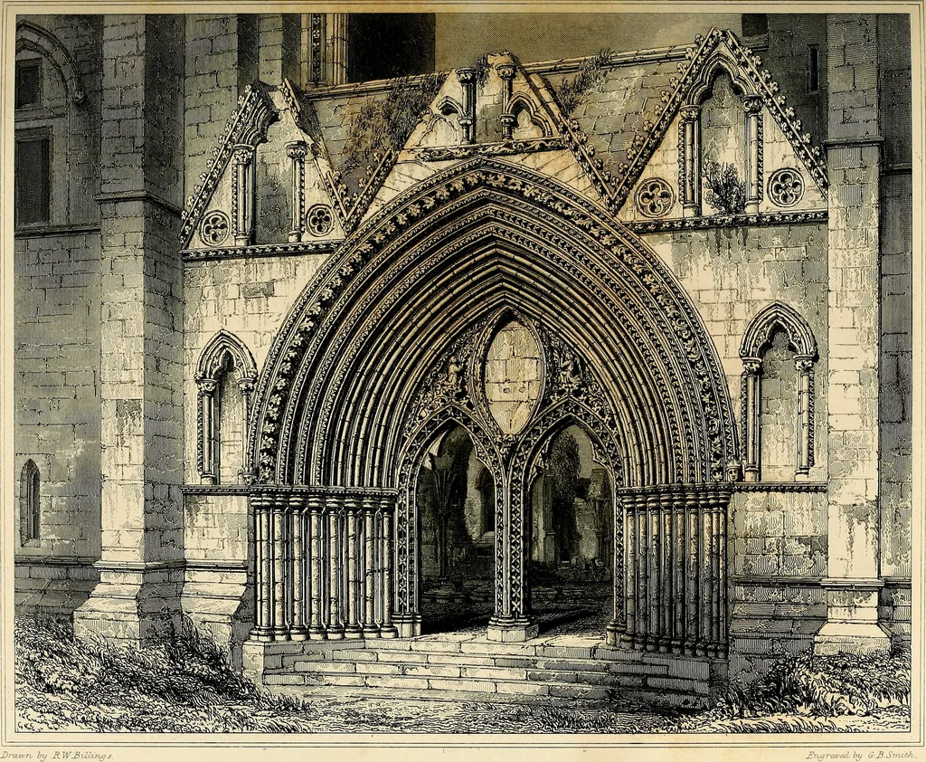 An illustration from The baronial and ecclesiastical antiquities of Scotland, 1845, leaf 174