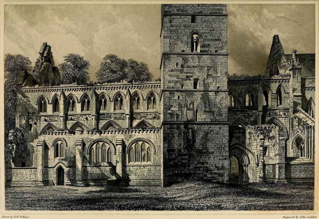 An illustration from The baronial and ecclesiastical antiquities of Scotland, 1845, leaf 56