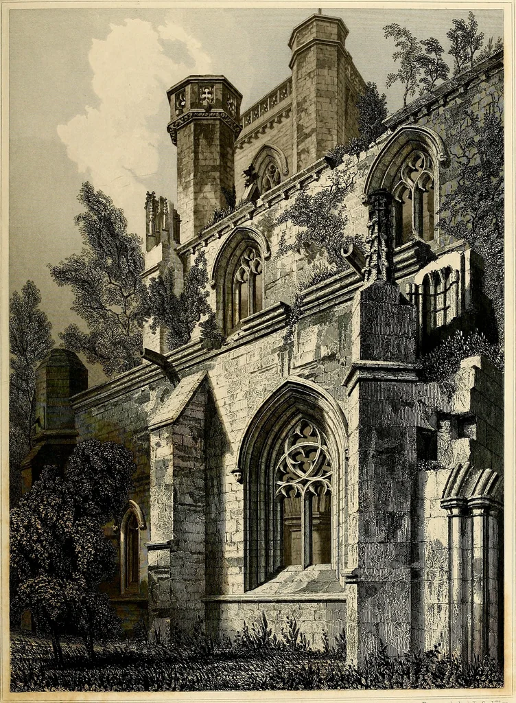 An illustration from The baronial and ecclesiastical antiquities of Scotland, 1845, leaf 98