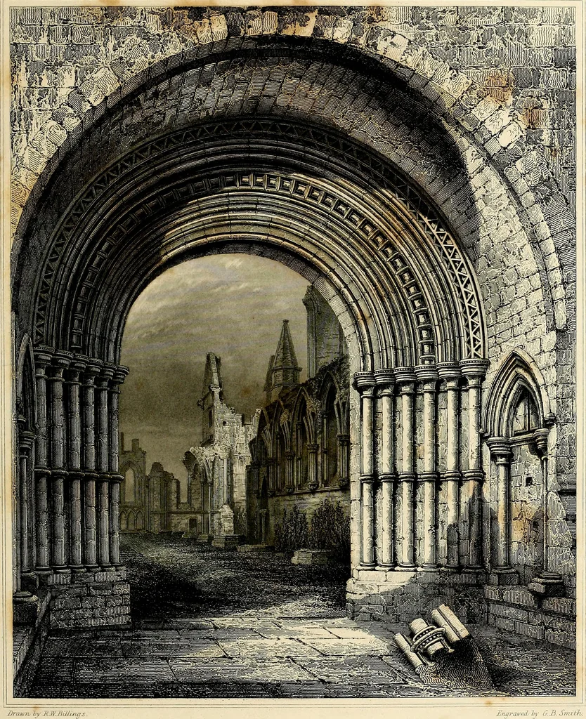 An illustration from The baronial and ecclesiastical antiquities of Scotland, 1845, leaf 32