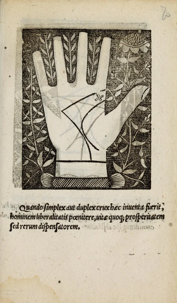 An illustration from Barptolomaei Coclitis bononiensis, naturalis philosophiae ac medicinae doctoris, Physiognomiae & chiromantiae compendium, 1533, leaf 151