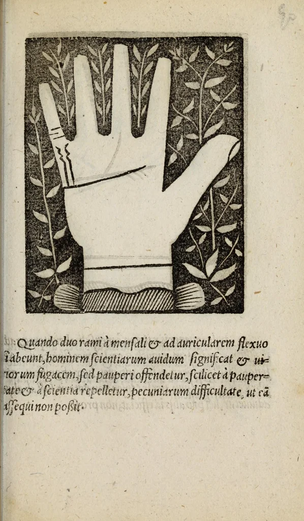 An illustration from Barptolomaei Coclitis bononiensis, naturalis philosophiae ac medicinae doctoris, Physiognomiae & chiromantiae compendium, 1533, leaf 171