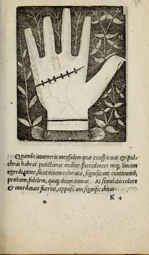 An illustration from Barptolomaei Coclitis bononiensis, naturalis philosophiae ac medicinae doctoris, Physiognomiae & chiromantiae compendium, 1533, leaf 179