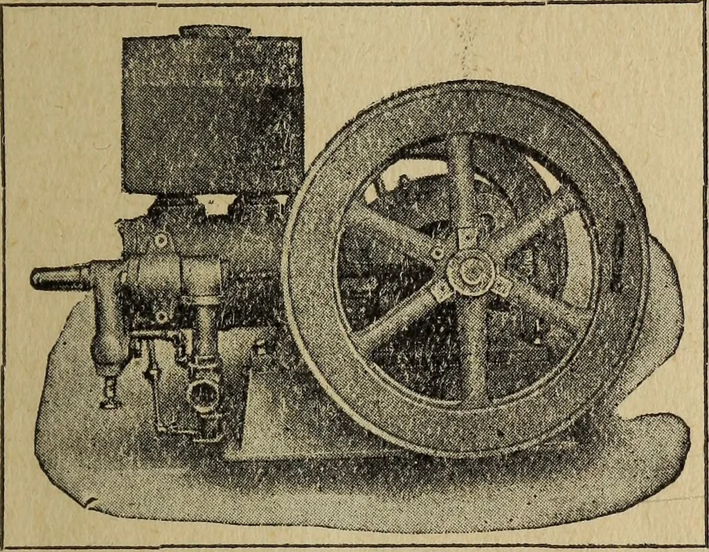 An illustration from The Barrie gasoline engines, 1910, leaf 2