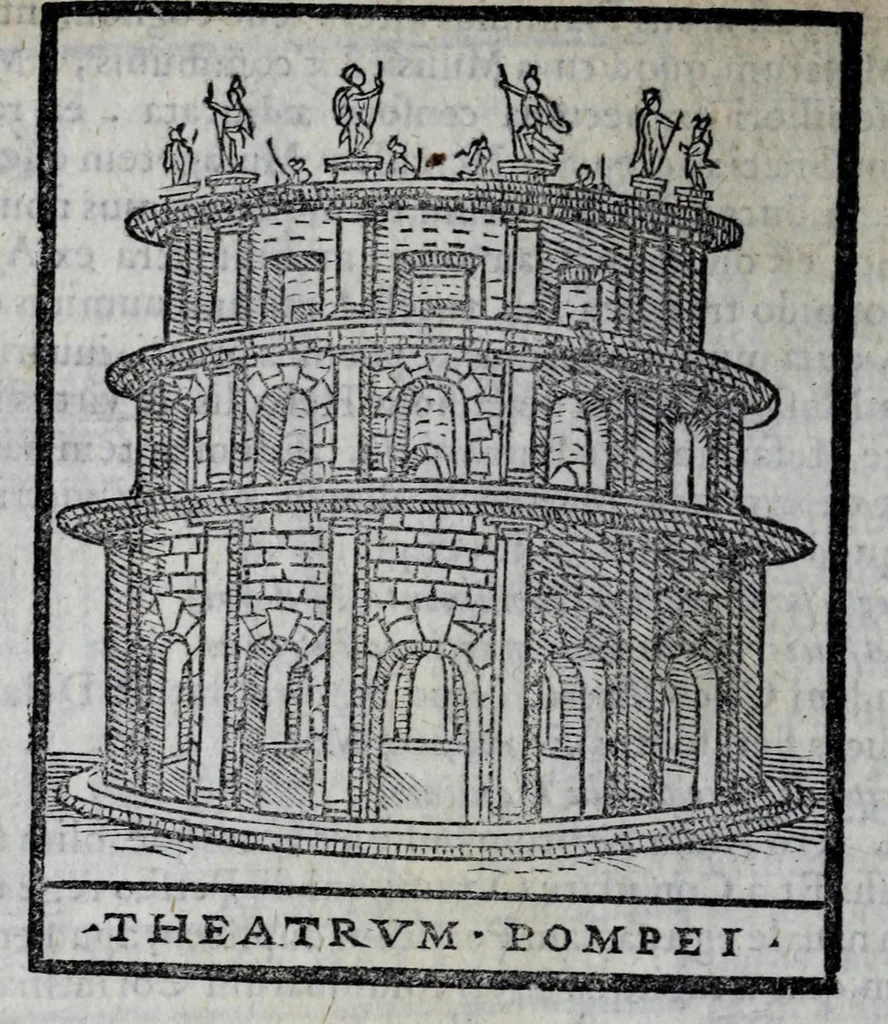An illustration from Bartholomaei Marliani Vrbis Romae topographia, 1588, leaf 232