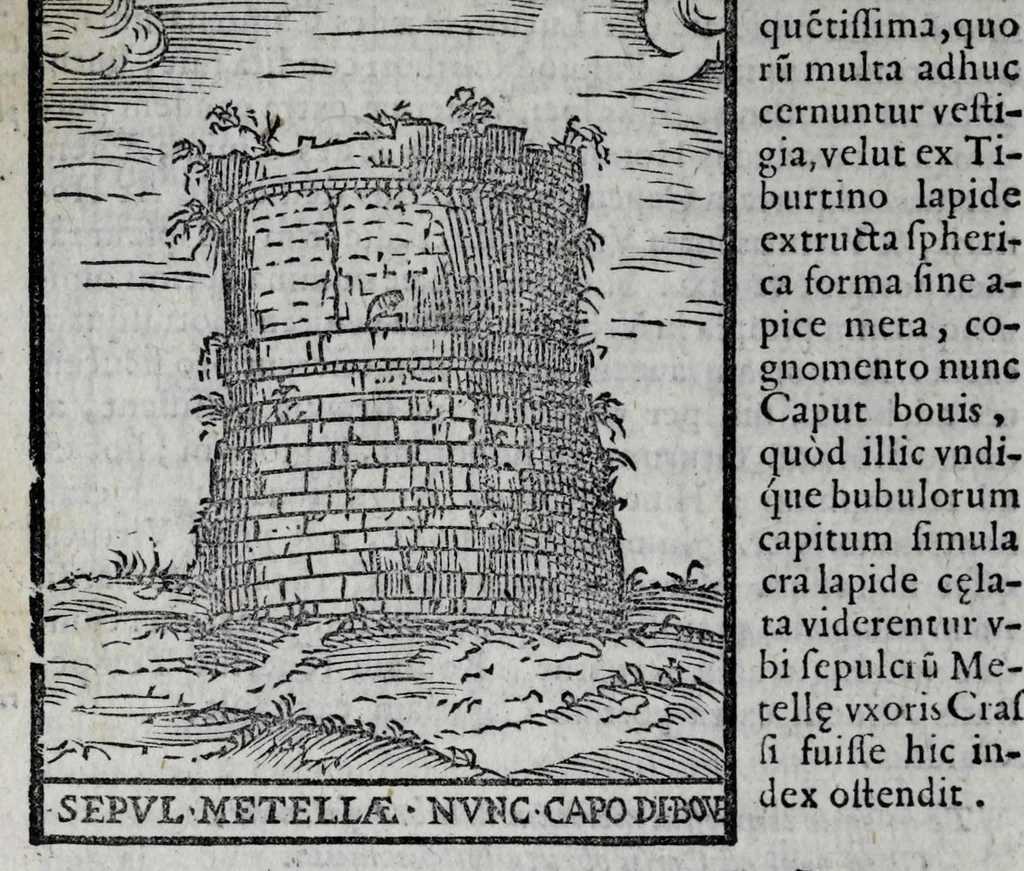 An illustration from Bartholomaei Marliani Vrbis Romae topographia, 1588, leaf 298