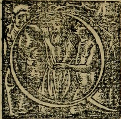 An illustration from Bartolemaei Blareri ivriscons. In l. Diffamari c. De ingenv. manv. commentatio sev repetitio : amplissimvm ac vervm eivs vsum, & in Imperiali Camerae iudicio, ac passim in foro dilucide proponens, in qua plura loca utriusq[ue] iuris explicata : libelli item pro hodierna fori consuetudine uarij, ac obseruationes multae, uniuersum iuris processum singulariter spectantes, utiliter exhibentur : adiuncto indice, 1563, leaf 12