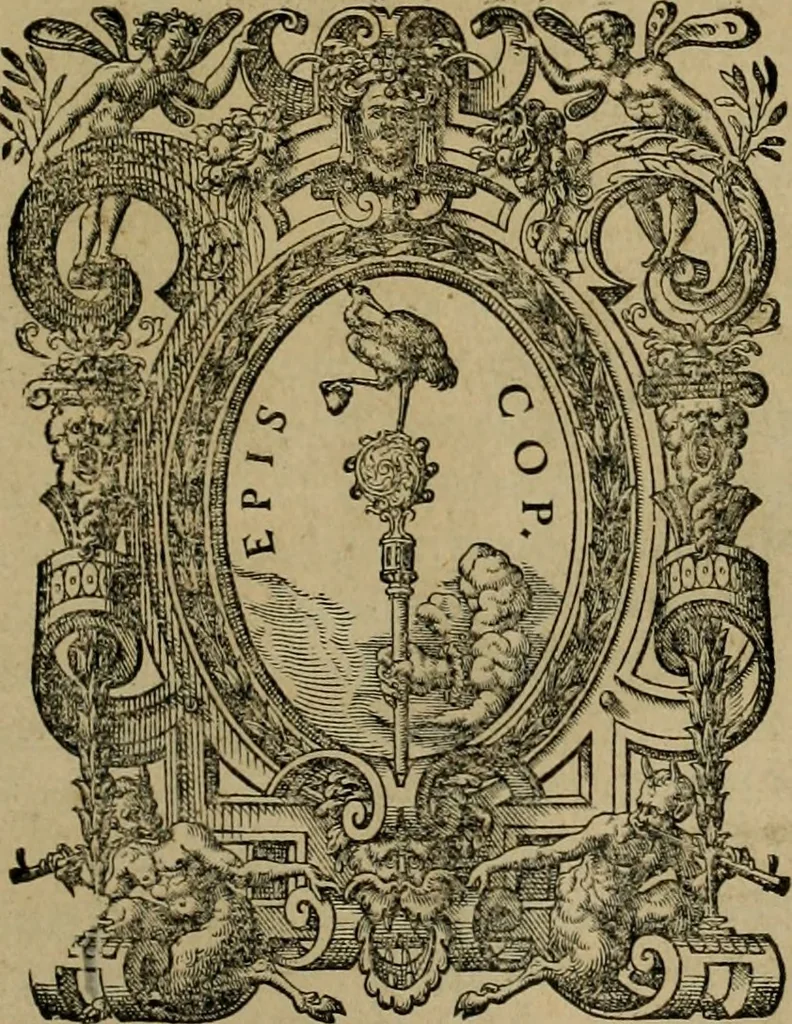 An illustration from Bartolemaei Blareri ivriscons. In l. Diffamari c. De ingenv. manv. commentatio sev repetitio : amplissimvm ac vervm eivs vsum, & in Imperiali Camerae iudicio, ac passim in foro dilucide proponens, in qua plura loca utriusq[ue] iuris explicata : libelli item pro hodierna fori consuetudine uarij, ac obseruationes multae, uniuersum iuris processum singulariter spectantes, utiliter exhibentur : adiuncto indice, 1563, leaf 4