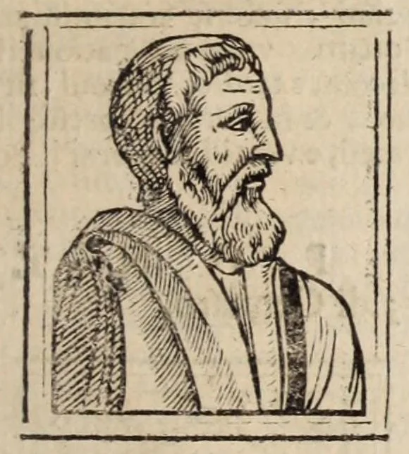 An illustration from Bartolomeo Platina delle vite de' pontefici: : dal Salvator nostro fino a Paolo II. accresciute con quelle de' Papi moderni da Sisto quarto fino ad Alessandro VII. regnante., 1666, leaf 117