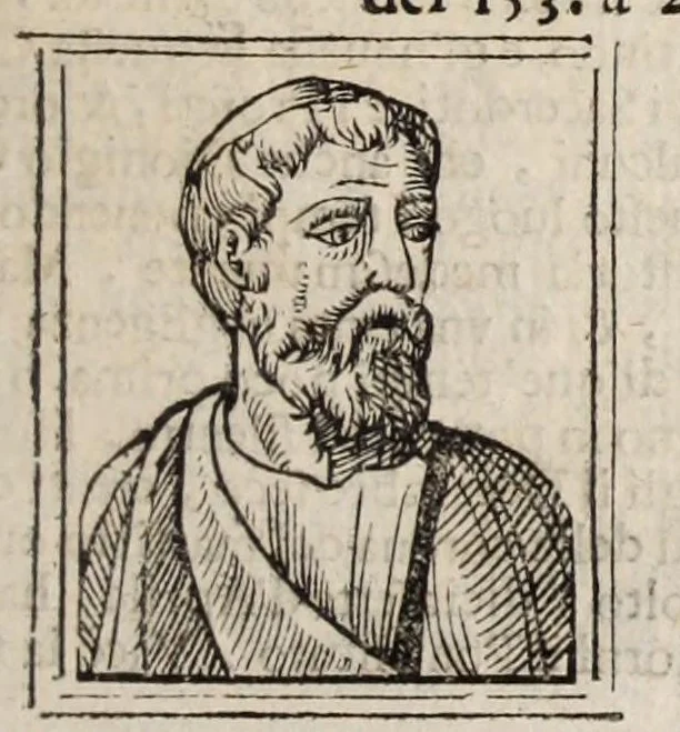 An illustration from Bartolomeo Platina delle vite de' pontefici: : dal Salvator nostro fino a Paolo II. accresciute con quelle de' Papi moderni da Sisto quarto fino ad Alessandro VII. regnante., 1666, leaf 121