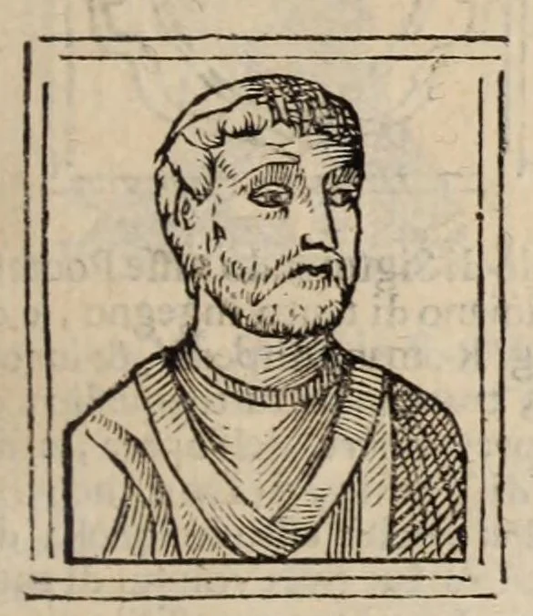 An illustration from Bartolomeo Platina delle vite de' pontefici: : dal Salvator nostro fino a Paolo II. accresciute con quelle de' Papi moderni da Sisto quarto fino ad Alessandro VII. regnante., 1666, leaf 191