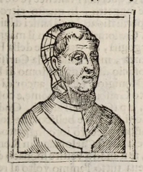 An illustration from Bartolomeo Platina delle vite de' pontefici: : dal Salvator nostro fino a Paolo II. accresciute con quelle de' Papi moderni da Sisto quarto fino ad Alessandro VII. regnante., 1666, leaf 245