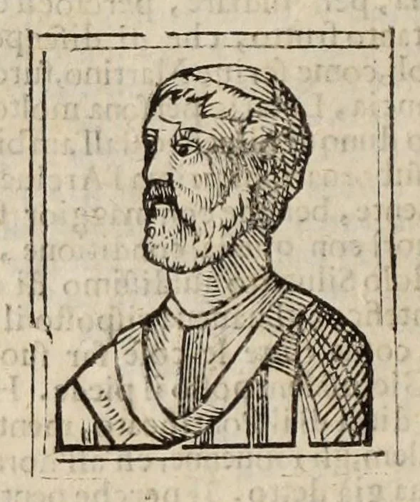 An illustration from Bartolomeo Platina delle vite de' pontefici: : dal Salvator nostro fino a Paolo II. accresciute con quelle de' Papi moderni da Sisto quarto fino ad Alessandro VII. regnante., 1666, leaf 316