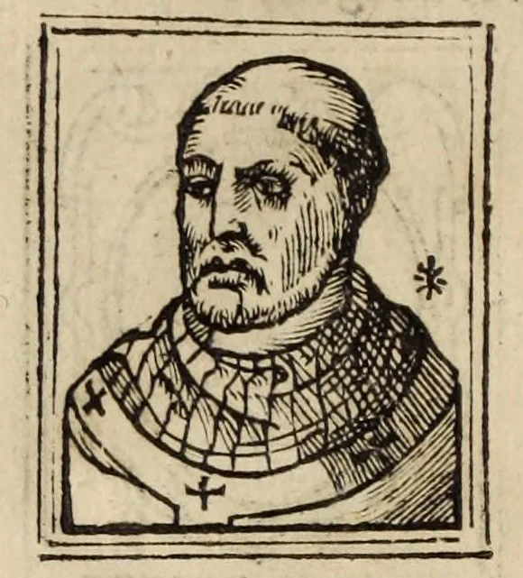An illustration from Bartolomeo Platina delle vite de' pontefici: : dal Salvator nostro fino a Paolo II. accresciute con quelle de' Papi moderni da Sisto quarto fino ad Alessandro VII. regnante., 1666, leaf 330