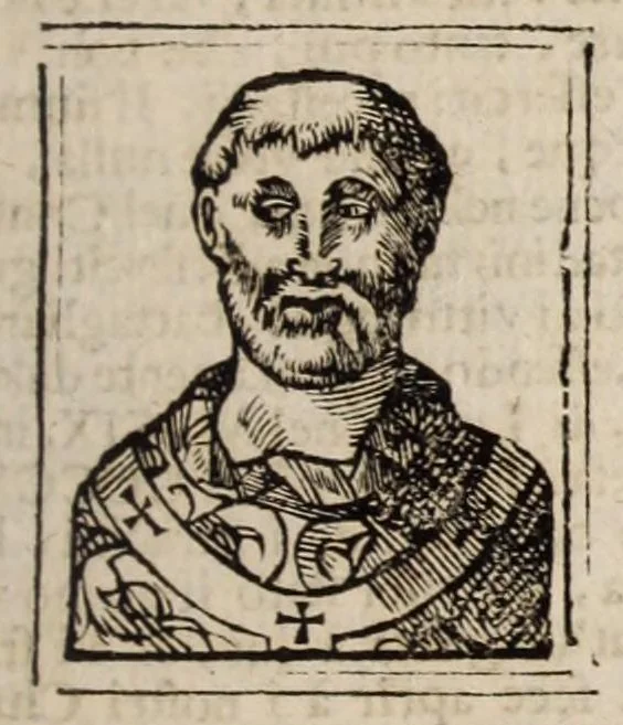 An illustration from Bartolomeo Platina delle vite de' pontefici: : dal Salvator nostro fino a Paolo II. accresciute con quelle de' Papi moderni da Sisto quarto fino ad Alessandro VII. regnante., 1666, leaf 347