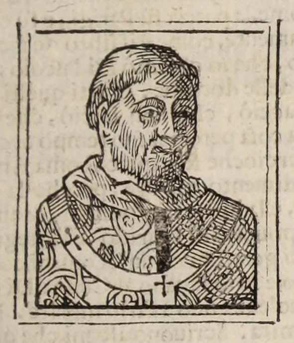 An illustration from Bartolomeo Platina delle vite de' pontefici: : dal Salvator nostro fino a Paolo II. accresciute con quelle de' Papi moderni da Sisto quarto fino ad Alessandro VII. regnante., 1666, leaf 361