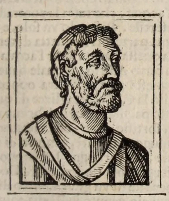 An illustration from Bartolomeo Platina delle vite de' pontefici: : dal Salvator nostro fino a Paolo II. accresciute con quelle de' Papi moderni da Sisto quarto fino ad Alessandro VII. regnante., 1666, leaf 369