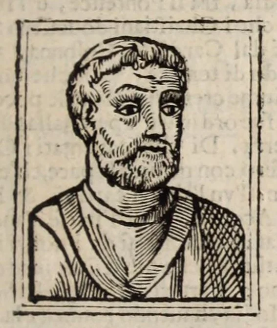 An illustration from Bartolomeo Platina delle vite de' pontefici: : dal Salvator nostro fino a Paolo II. accresciute con quelle de' Papi moderni da Sisto quarto fino ad Alessandro VII. regnante., 1666, leaf 397
