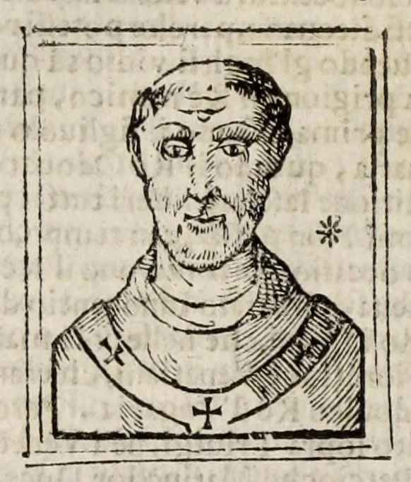 An illustration from Bartolomeo Platina delle vite de' pontefici: : dal Salvator nostro fino a Paolo II. accresciute con quelle de' Papi moderni da Sisto quarto fino ad Alessandro VII. regnante., 1666, leaf 464