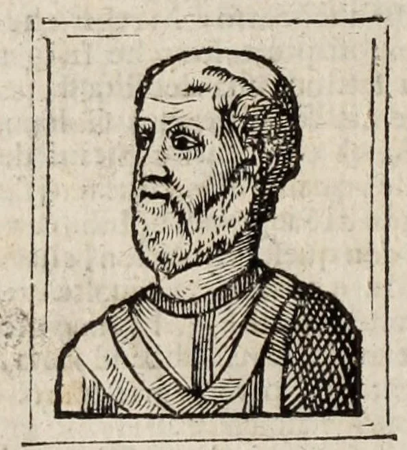 An illustration from Bartolomeo Platina delle vite de' pontefici: : dal Salvator nostro fino a Paolo II. accresciute con quelle de' Papi moderni da Sisto quarto fino ad Alessandro VII. regnante., 1666, leaf 488