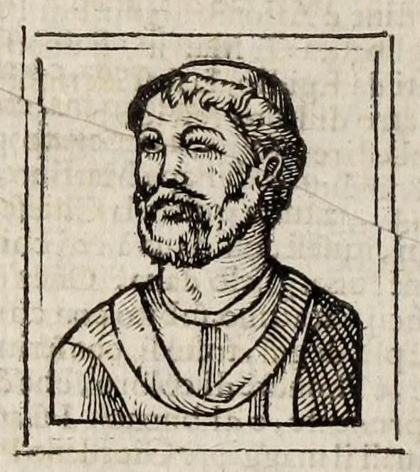An illustration from Bartolomeo Platina delle vite de' pontefici: : dal Salvator nostro fino a Paolo II. accresciute con quelle de' Papi moderni da Sisto quarto fino ad Alessandro VII. regnante., 1666, leaf 502