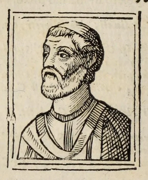 An illustration from Bartolomeo Platina delle vite de' pontefici: : dal Salvator nostro fino a Paolo II. accresciute con quelle de' Papi moderni da Sisto quarto fino ad Alessandro VII. regnante., 1666, leaf 610