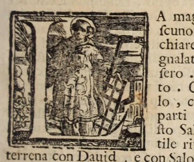 An illustration from Bartolomeo Platina delle vite de' pontefici: : dal Salvator nostro fino a Paolo II. accresciute con quelle de' Papi moderni da Sisto quarto fino ad Alessandro VII. regnante., 1666, leaf 95