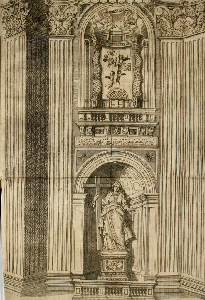An illustration from Basilicae veteris vaticanae descriptio, 1646, leaf 193